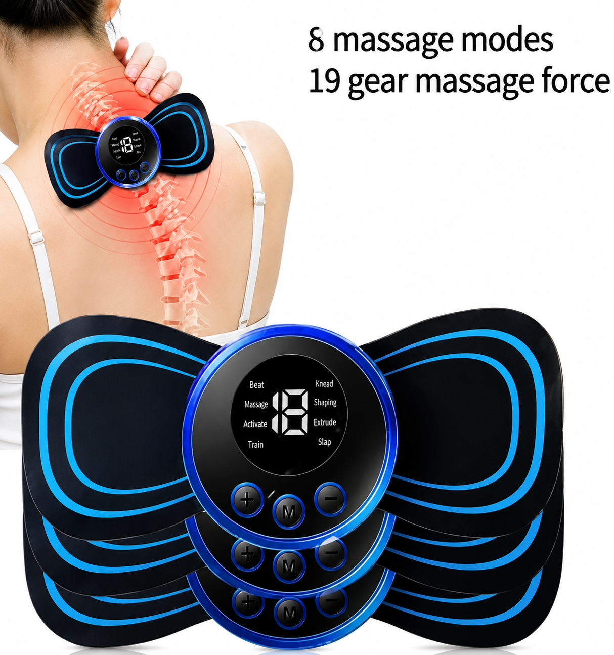 MASAJEADOR CERVICAL ELECTRICO RECARGABLE
